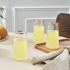 Karaca Jasmine 520 ml 3-teiliges Erfrischungsgetränk-Glas-Set