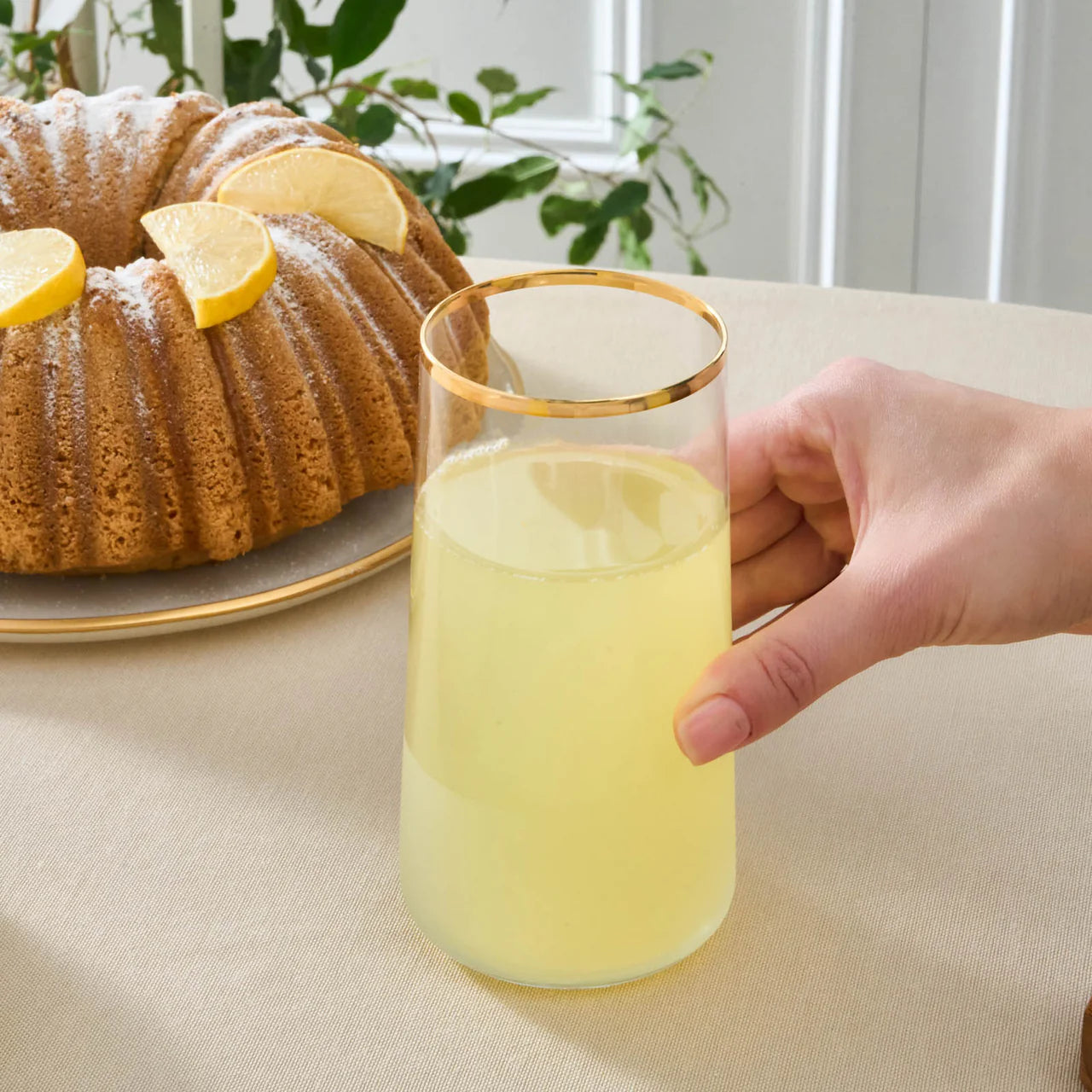 Karaca Jasmine 520 ml 3-teiliges Erfrischungsgetränk-Glas-Set