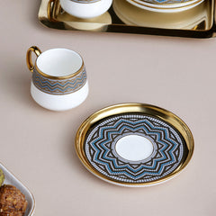 Karaca Suadiye – 12-teiliges Kaffeetassen-Set für 6 Personen (90 ml, Porzellan)