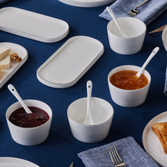 Karaca Forever Bone Bomo Platin Frühstücksset für 6 Personen, 22-teilig