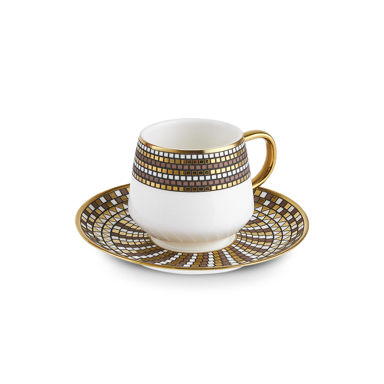 Karaca Belgin Kaffeetassenset, 12-teilig, für 6 Personen, 90 ml