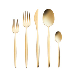 Karaca Lizbon Matt Gold Besteckset für 6 Personen, 30-teilig