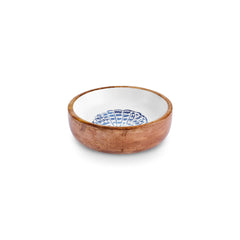 Karaca Mango Marin Muschel Snackschale aus Mangoholz, 10 cm