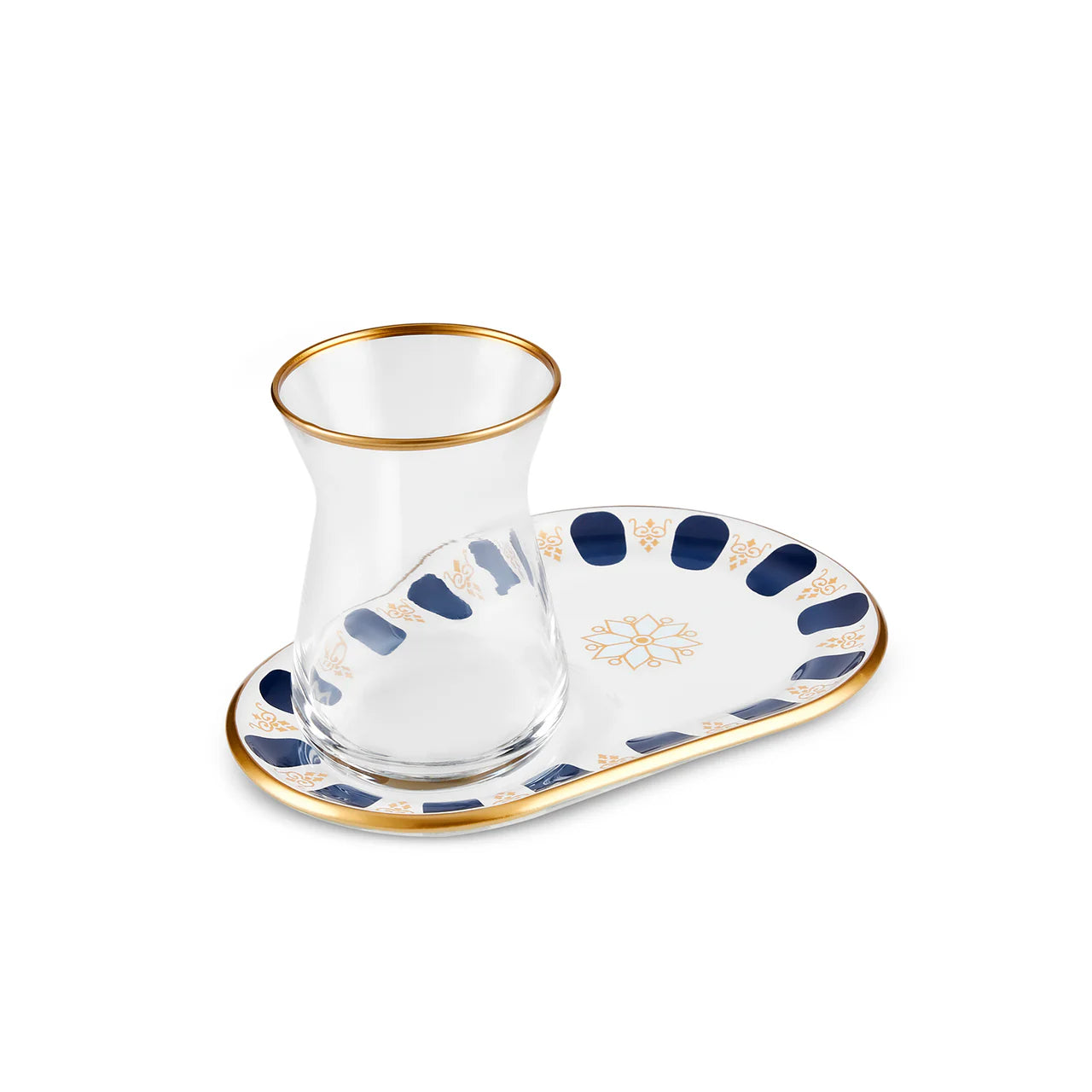 Karaca Belem Marineblau 12-teiliges Teeservice für 6 Personen
