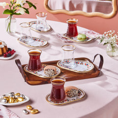 Karaca Tulip 12-teiliges Teeservice für 6 Personen