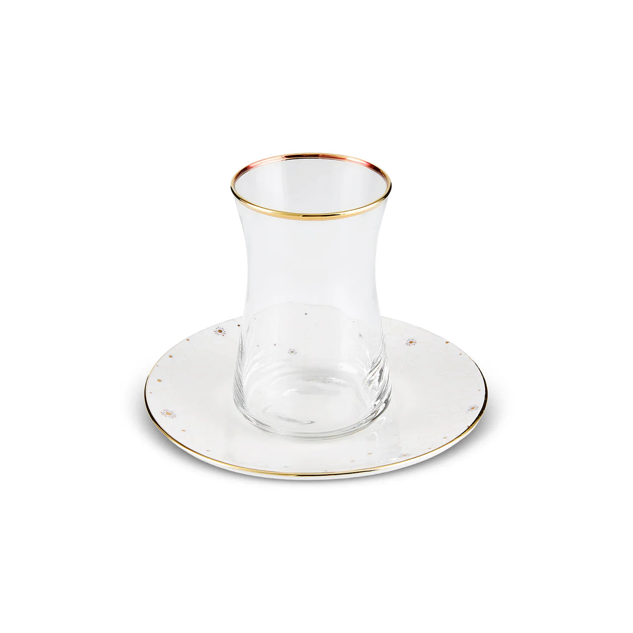 Karaca Fleur Gold 12-teiliges Teeservice für 6 Personen