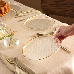 Karaca Rattan Gold – 7-teiliges Kuchenset (Gold)