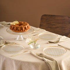 Karaca Rattan Gold – 7-teiliges Kuchenset (Gold)