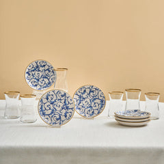 Karaca Mare – 12-teiliges Glas-Türkisches Tee-Set für 6 Personen (170 ml, transparent)