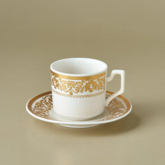 Karaca Nur Kaffeetassen-Set – 12-teilig für 6 Personen, 100 ml