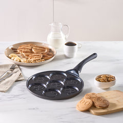 Karaca Fluffy – Antihaft-Pfannkuchenpfanne 26 cm mit Induktions-Keramikbeschichtung (Schwarz)