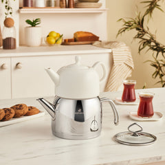 Karaca Pocelinox Porzellan Teekannen Set, 3-teilig