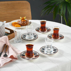 Karaca Nakkas Bone China Teeset, 12-teilig