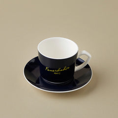 Karaca x Fenerbahçe Lizenziertes Espressotassen-Set für 6 Personen aus Porzellan, 12-teilig, 80 ml