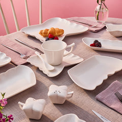 Karaca Stream Bone China Pieris Servierset für 6 Personen, 34-teilig