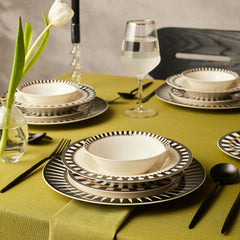Karaca Elegance Bone Helsinki Tafelservice für 6 Personen, 24-teilig
