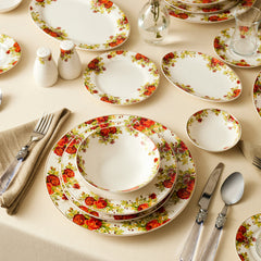 Karaca Elegance Bone Montebello Tafelservice für 8 Personen, 60-teilig