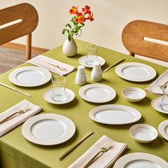 Karaca Elegance Bone Alessa Tafel- und Frühstücksset für 8 Personen, 52-teilig