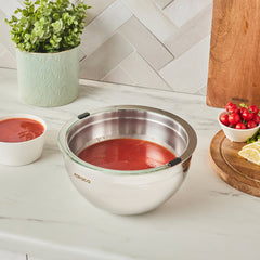 Karaca Mutfaksever Ice & Hot Bowl Servierschüssel aus Edelstahl, 2,5 Liter