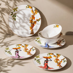 Elegance Bone Samira Tafelservice für 6 Personen, 24-teilig