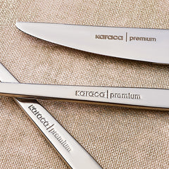 Karaca Cleopatra Premium Besteckset für 12 Personen, 84-teilig