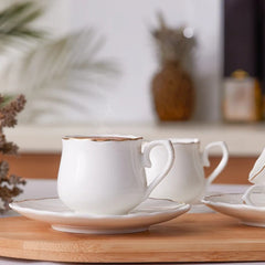 Karaca Beykoz Espressotassen-Set für 6 Personen, 12-teilig, 80 ml