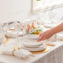 Karaca Streamline New Saturn Gold 59-piece porcelain tableware set for 12 people