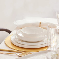 Karaca Streamline New Saturn Gold 59-piece porcelain tableware set for 12 people