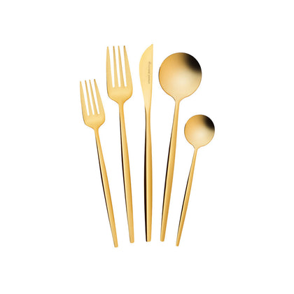 Karaca Orion Shiny Gold 30-teiliges Besteckset für 6 Personen