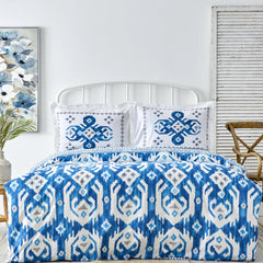 Karaca Home Neos Bettwäsche-Set für Doppelbett Blau aus 100 % Baumwolle