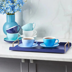 Karaca The Blue Shades 6 Person Tea Set