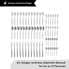 Karaca Lizbon Besteck-Set für 12 Personen, 60-teilig