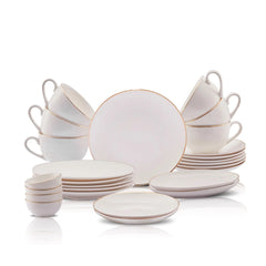 Karaca Elegance Bone Marcelo Frühstücksset für 6 Personen, 26-teilig
