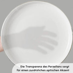 Stream Bone New Saturn Tafelservice, 53-teilig, Platin
