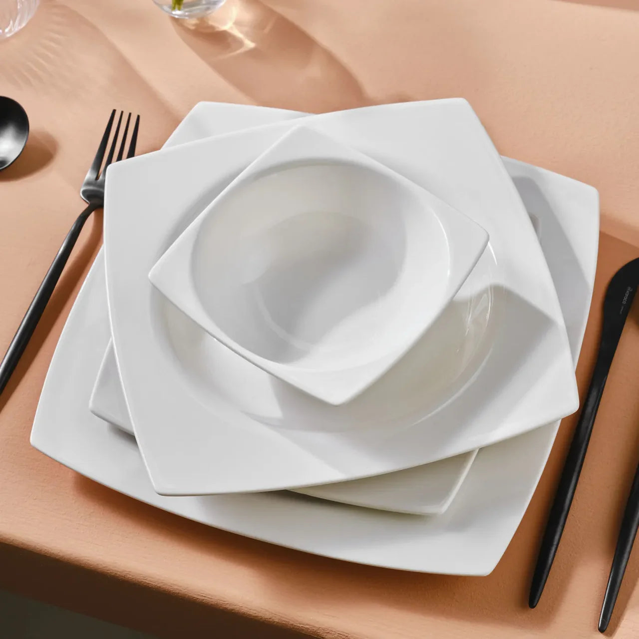 Karaca Royal White 6 Personen Geschirrset, 24 Teilig