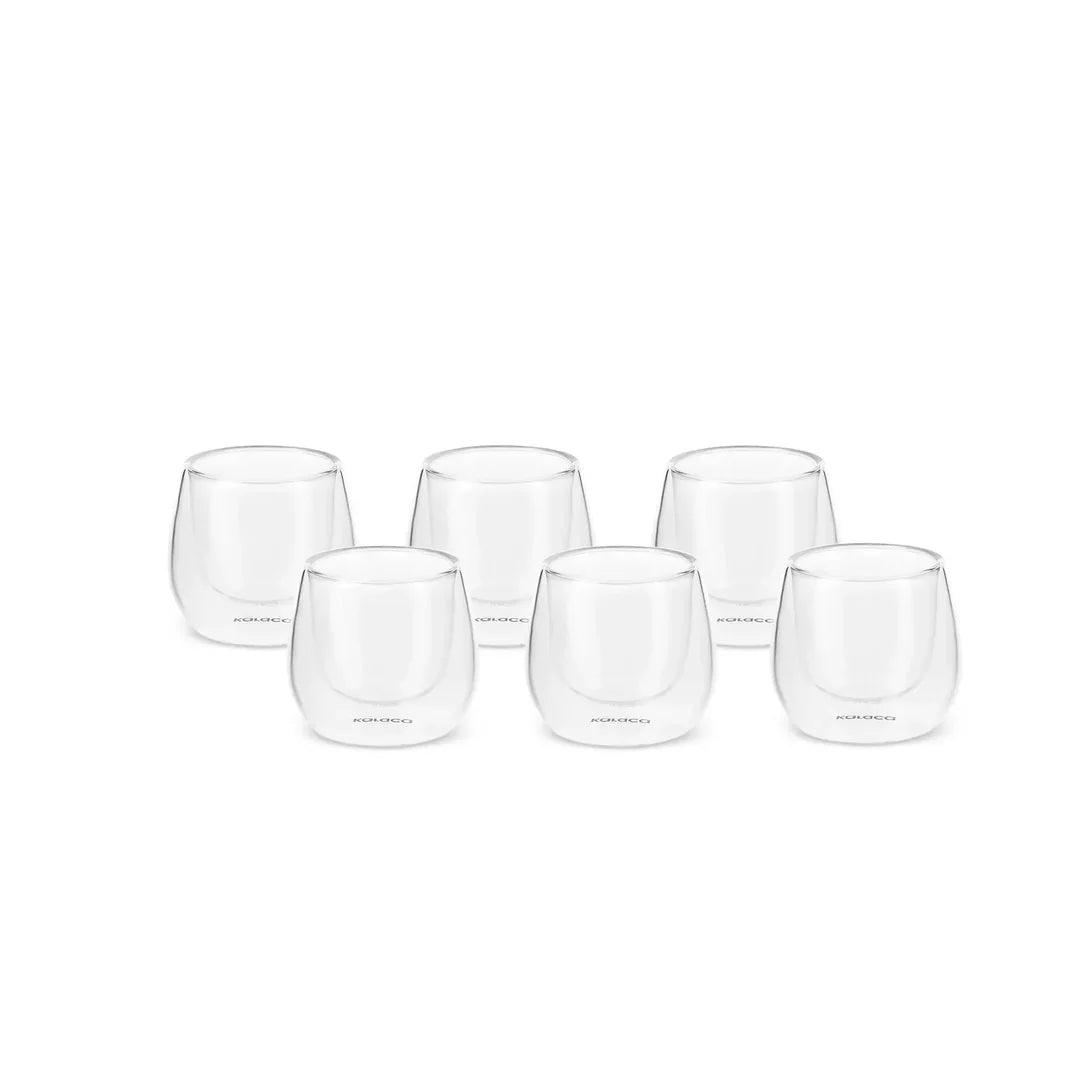 Karaca Anthon Flattened Espressotassen-Set, 6-teilig