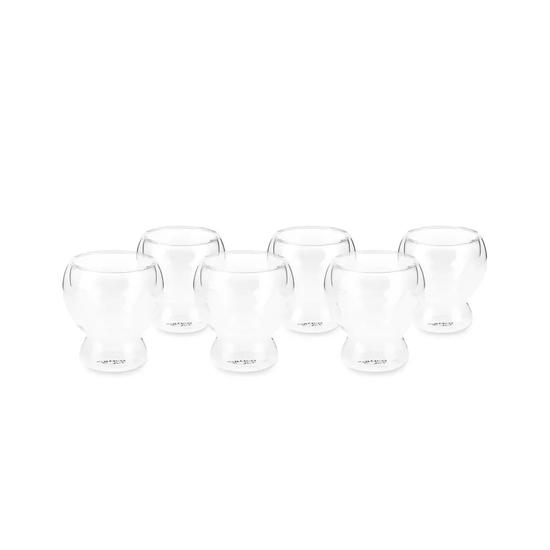 Karaca Anthon Flattened Espressotassen-Set, 6-teilig