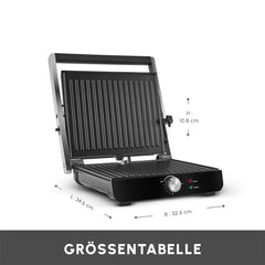 Karaca Toastmaster Inox Kontaktgrill & Sandwich-Toaster, 2000 W