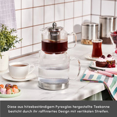 Karaca Kelly – Glas-Teekanne mit Induktionsboden & Filter