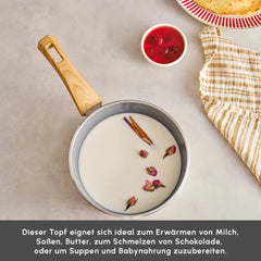 Karaca Swiss Crystal 18 cm Milchkännchen – Creme | PFAS-frei & Induktionstauglich