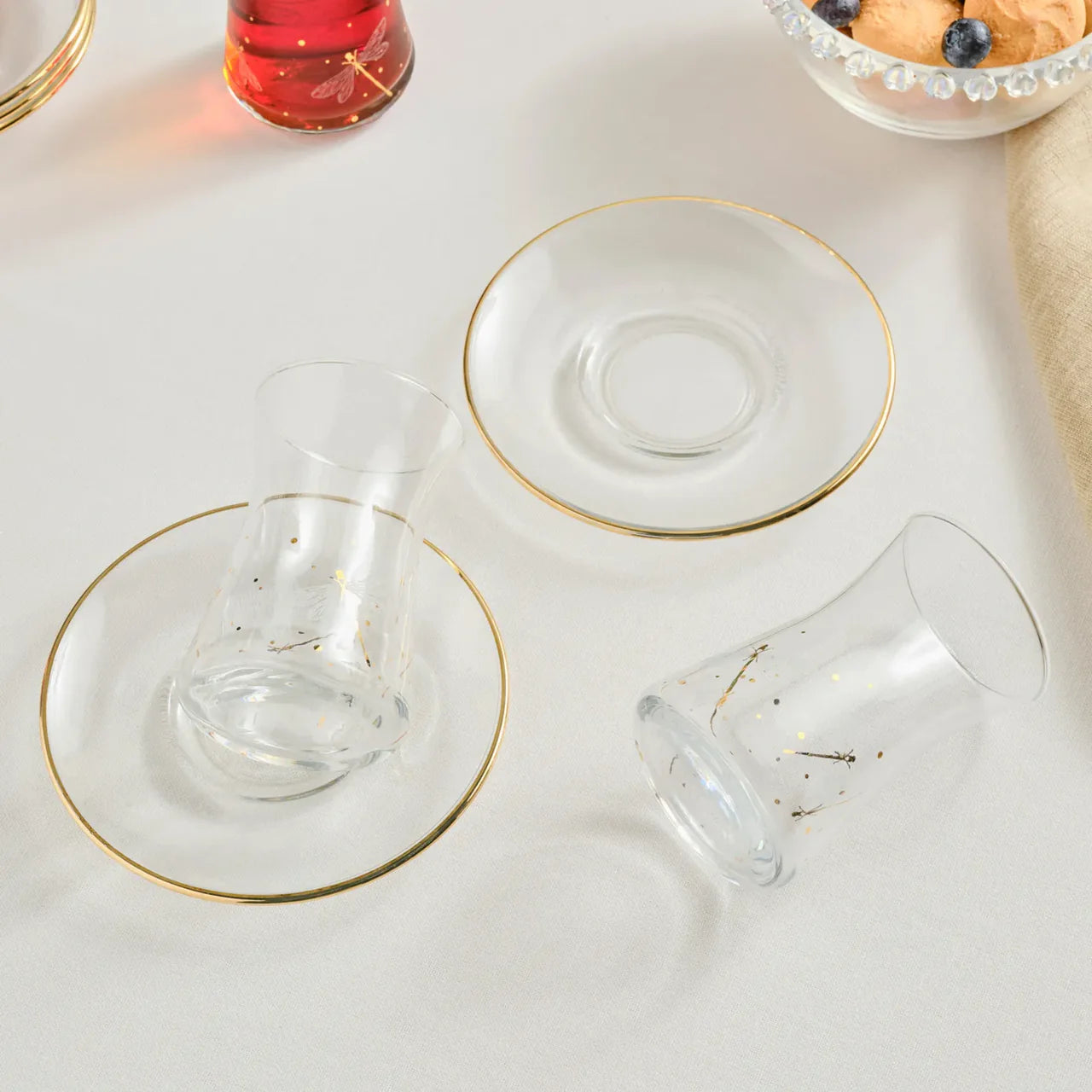Karaca Yusufcuk Gold Teeservice für 6 Personen, 12-teilig