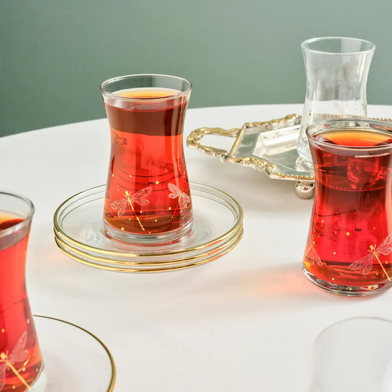 Karaca Yusufcuk Gold Teeservice für 6 Personen, 12-teilig