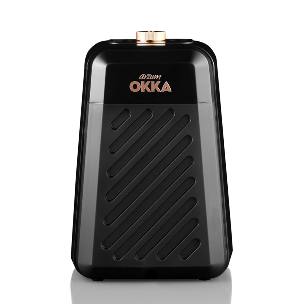 OKKA Rich Spin Pro OK0026, Türkische Kaffeemaschine, Schwarz-Kupfer