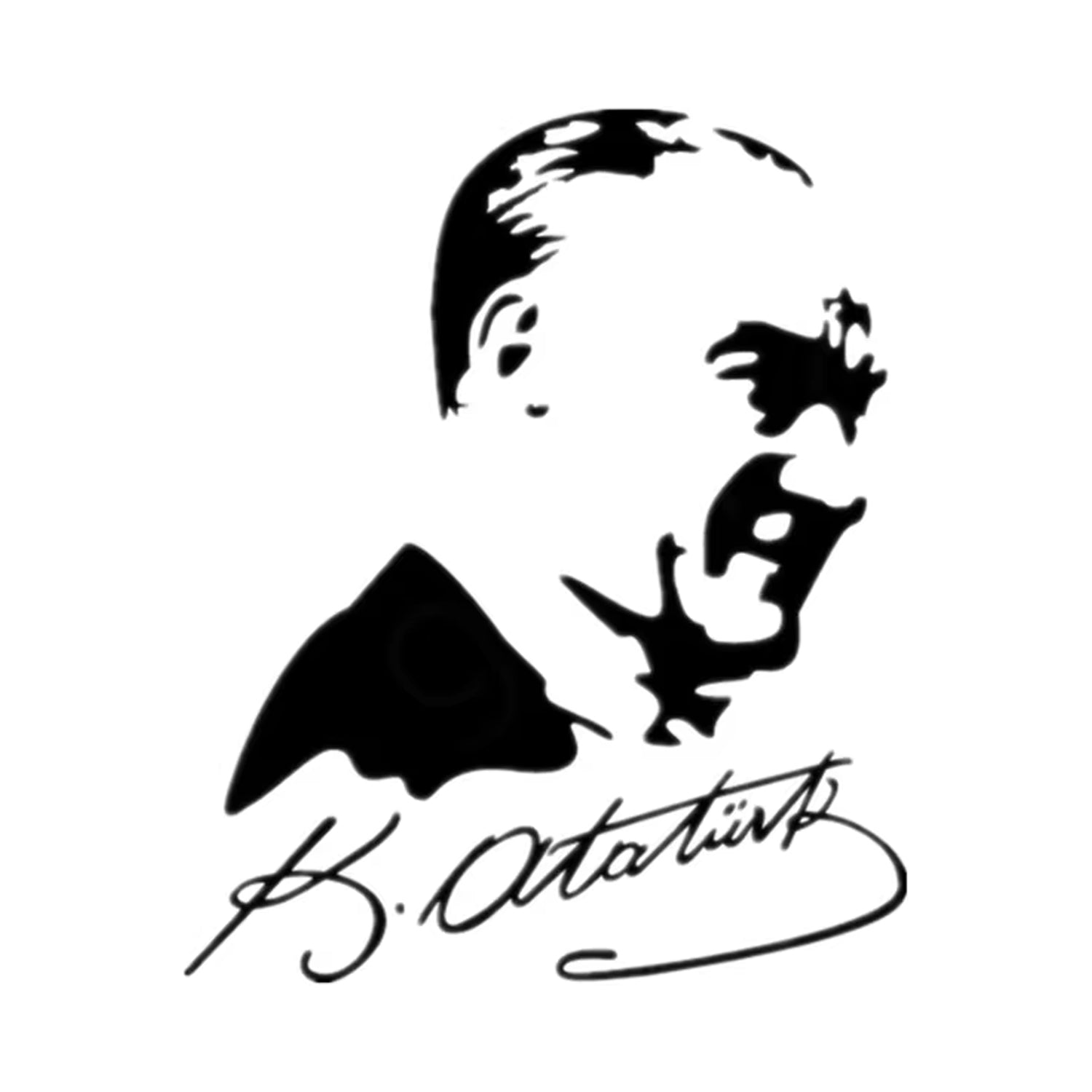 Velours wall sticker Atatürk-6 47X51cm