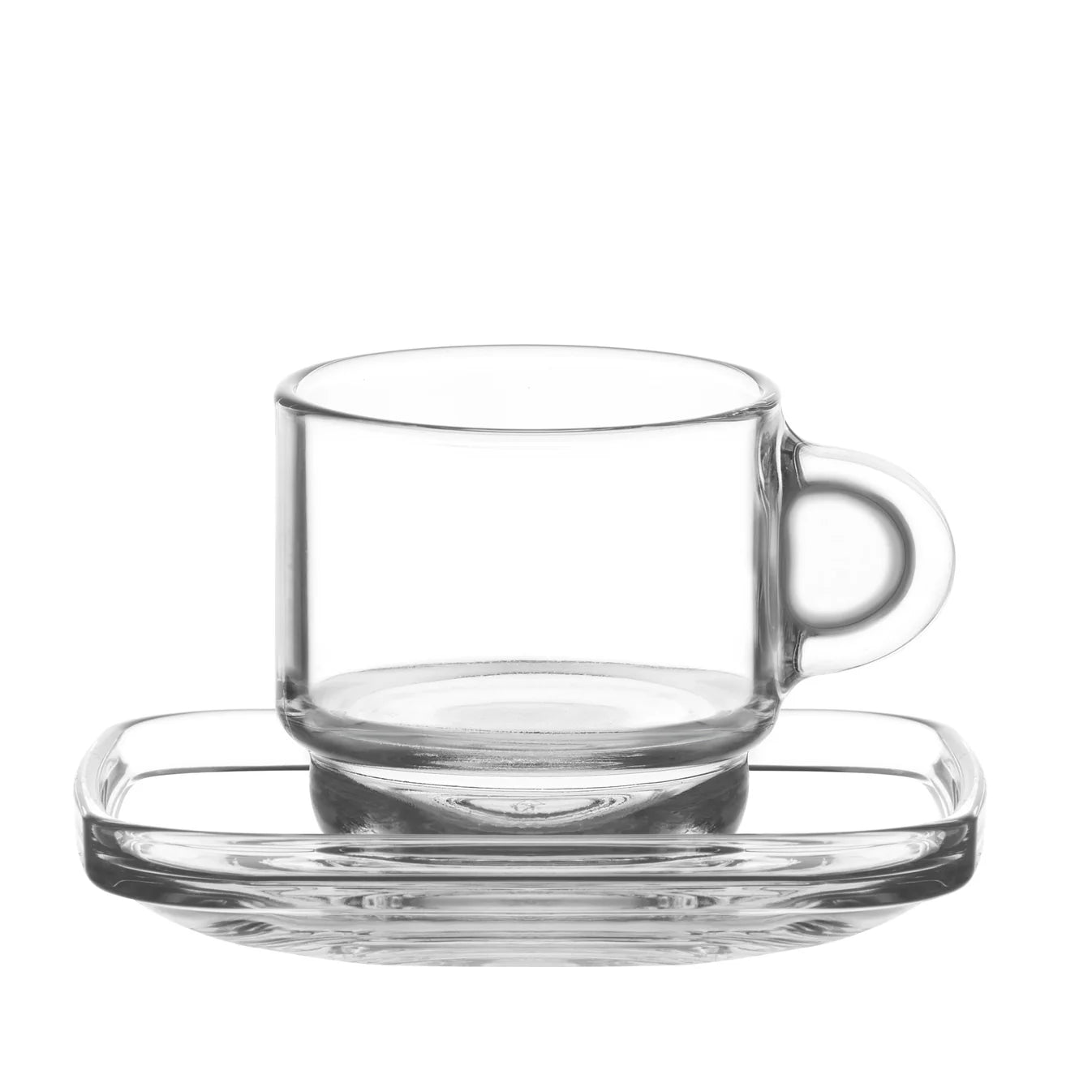 LAV Cozy Espressotassen Set 12-teilig 90 ml Glas modern