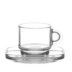 LAV Cozy Espressotassen Set 12-teilig 90 ml Glas modern