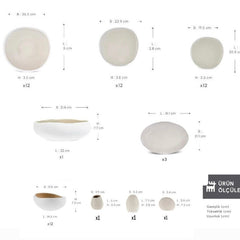 Karaca Earth Collection Cupid 55‑teiliges 12‑Personen‑Geschirrset