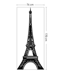 Velours wall sticker Eiffel Tower 170X74 cm