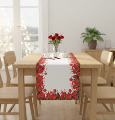 Chemin de table rose, 40x110cm