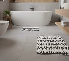 Bademattenset, Zebra-Muster, 2-teilig